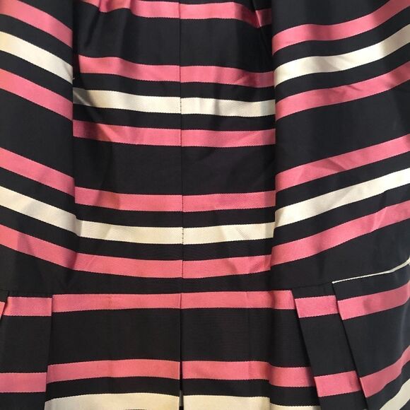💙 Milly Silk Pink and Blue Striped Preppy Dress - Picture 3 of 6